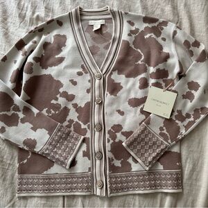 Cynthia Rowley Animal Print Cardigan